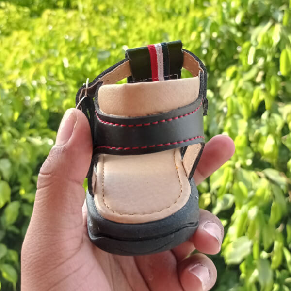 Brown Tomy Ribbon Huarache Sandals For Kids / Tiny Toes Sandals / Little Feet Sandals